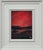 Crimson Evening Glow - Miniature Abstract Landscape Art by Contemporary Artist 2025 For Sale