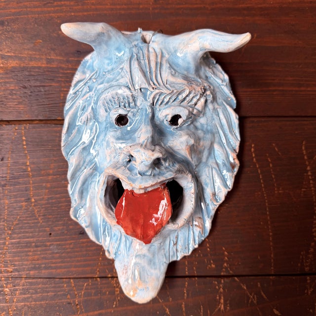Early 21st Century Apotropaic Ceramic Mask by Gennaro Condurso, Seminara, Italy, 2010s For Sale - Image 5 of 10