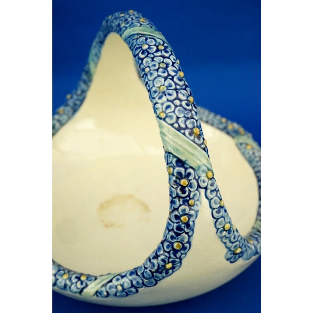 Art Deco Sculpture of Ceramic Basket by Wilhelm Peter August Sus for Karlsruhe, Germany, 1920s For Sale - Image 15 of 18