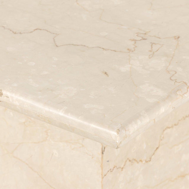 Four Hands Arum End Table - Cream Marble For Sale - Image 10 of 12