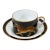 1980s Lynn Chase Jaguar Jungle Flat Cup and Saucer For Sale