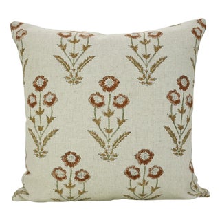 Fabdivine Handcrafted Block Print Cushion Cover 26x26 Inch Cotton Linen-Amitabh For Sale