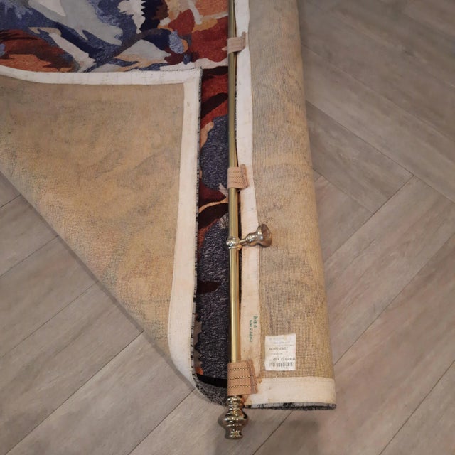 2000 - 2009 Impressionist Handmade Horse Racing Rug, 2000s For Sale - Image 5 of 8