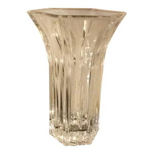 1980s Marquis by Waterford Rainfall Flared Crystal Vase Made in Germany