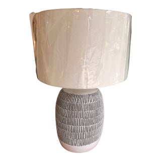 Arteriors Home Grey & White Table Lamp For Sale