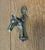 English Vintage English Brass Horse and Fox Hunt Equestrian Door Knocker For Sale - Image 3 of 5