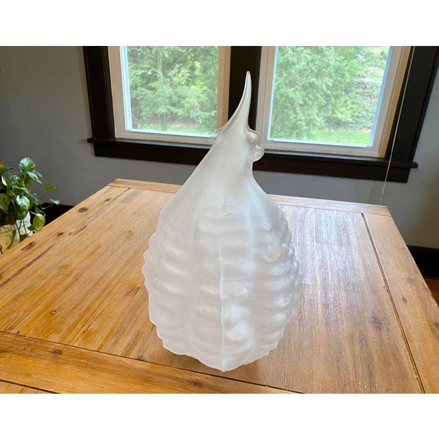 Limited Series Glass Sculpture ‘Circium' in Frost by Nikolas Weinstein, a Frank Gehry Colleague For Sale - Image 11 of 11