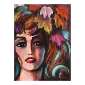 Autumn, Erik Freyman Watercolor With Pastel on Paper, Signed in Pencil