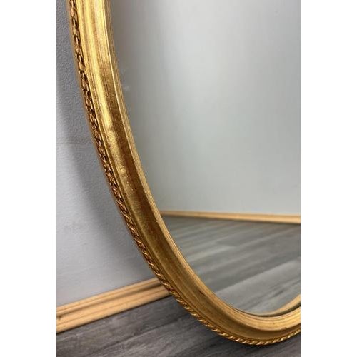 Vintage French Ornate Wall Mirror with Gold Finish For Sale - Image 5 of 8