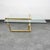 Mid Century Modern Coffee Table Square Large Brass Gold Glass 80s Vintage MCM For Sale In Sacramento - Image 6 of 12