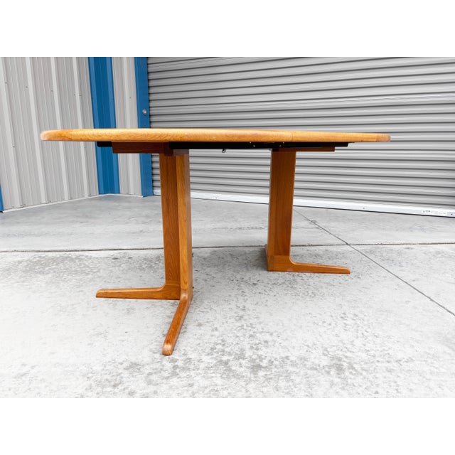 1960s Danish Modern Teak Dining Table For Sale - Image 13 of 15