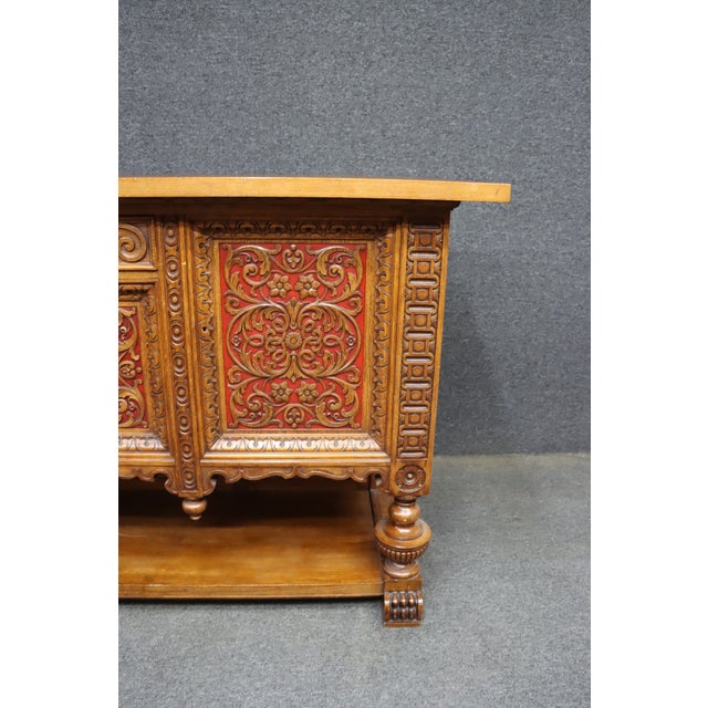 Christian Krass Christian Krass Renaissance Revival Carved Oak Sideboard For Sale - Image 4 of 18