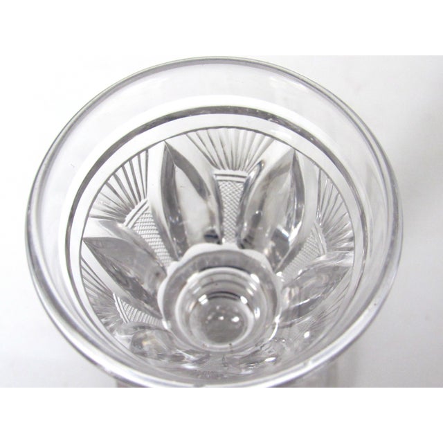 Early 19th Century Antique English Georgian Cut Crystal Wine Glasse – Set of 6 For Sale - Image 5 of 7