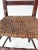 Wood Antique Woven Seat Chair For Sale - Image 7 of 12