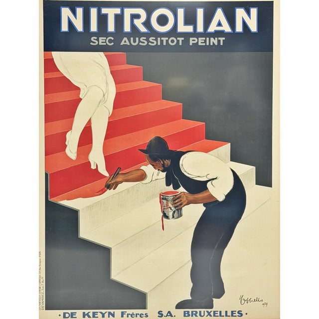 1930s Leonetto Cappiello Nitrolian Art Deco Advertising Poster, Paris, 1929 For Sale - Image 5 of 18