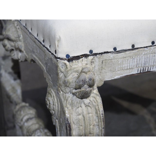 Pair of Antique Painted Italian Tabouret Stools From Turin, 19th Century For Sale - Image 9 of 18
