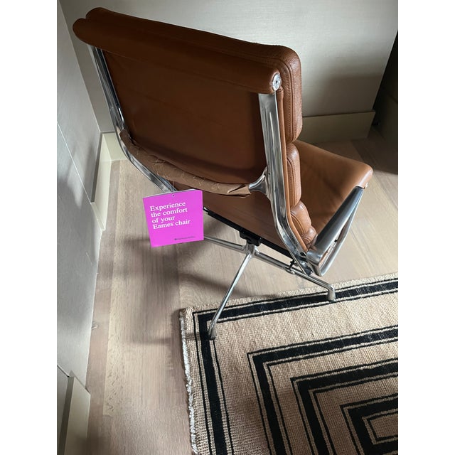 Eames Soft Pad Lounge Chair With Custom Leather Chairish