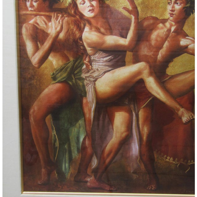 1990s Framed Tomasz Rut “Bacchanal” Signed Limited Edition Giclee, 16/150 For Sale In Austin - Image 6 of 13