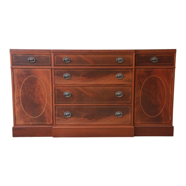 Baker Furniture Inlaid Mahogany Sideboard Buffet Chairish