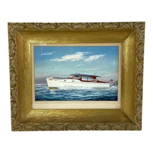 Painting of the Cabin Cruiser Spun Glass III