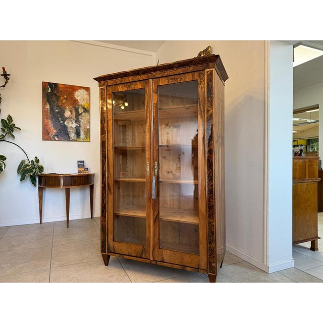 Antique Biedermeier Display Cabinet For Sale - Image 10 of 17