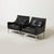 MId-century pair on lounge chairs in chrome and patinated leather, Germany, 1960s Used condition with strong patina on the...