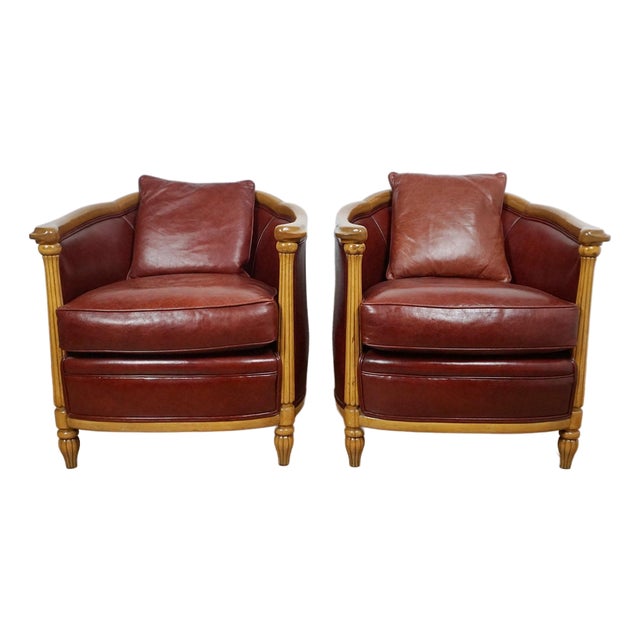 Art Deco Tub Chairs, 1930s, Set of 2 For Sale