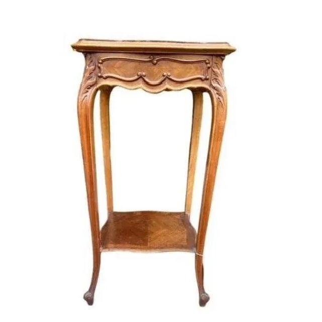 Late 19th Century Louis Style Side Table With Marble Top For Sale In Aspen - Image 6 of 6