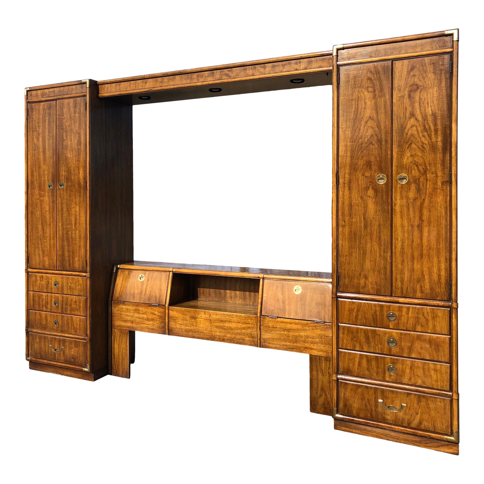 Drexel Accolade II Bedroom Grouping Headboard / Armoires Chairish