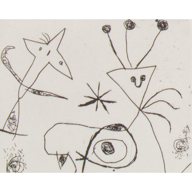 Abstract 1956 Etching “Derriere Le Miroir: 10 Ans D'Édition” by Joan Miró For Sale - Image 3 of 6