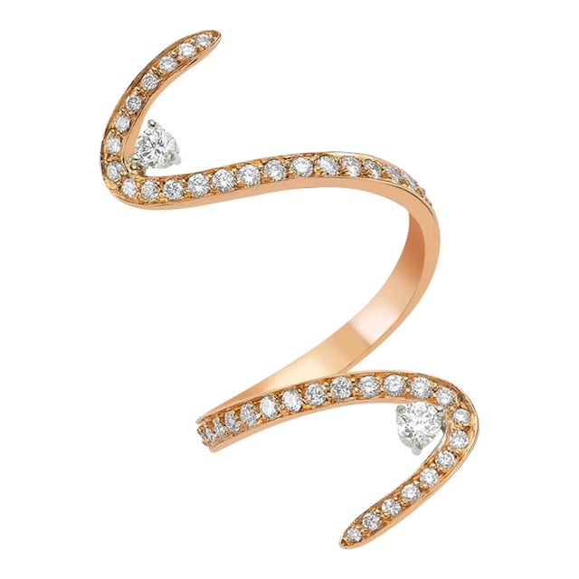 The Solana Snake Wrap Ring by Lumeniri, Size 5 For Sale