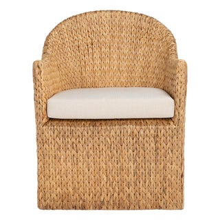 Solomon Water Hyacinth Chair - Natural / Beige For Sale