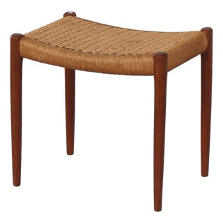 Danish Model 77A Stool by Niels Otto Møller for J.L. Møllers Møbelfabrik, 1960s For Sale