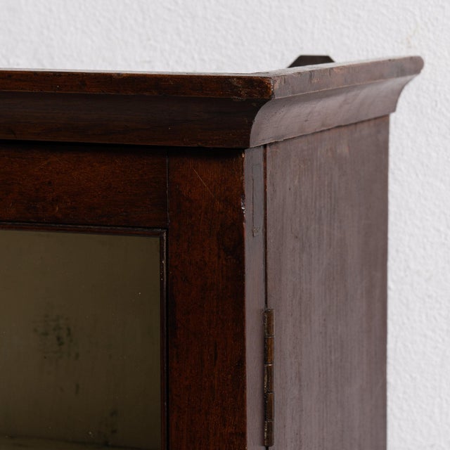 19th Century France Red Wood Display Cabinet For Sale - Image 11 of 11