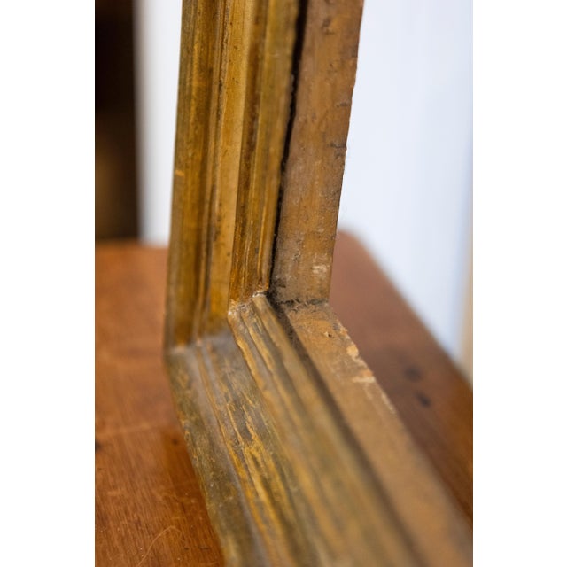 Wood Italian 18th Century Giltwood Frame with Rustic Character For Sale - Image 7 of 11