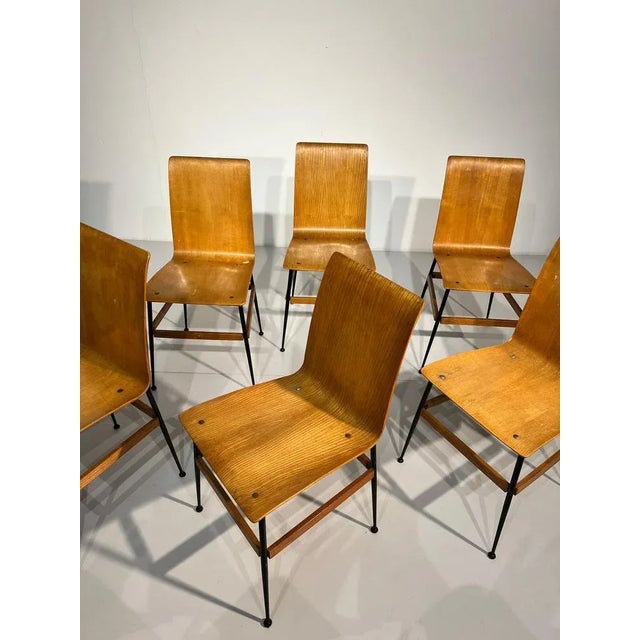 Chairs by Eugenia Alberti Reggio & Rinaldo Scaioli, Set of 6, in Good conditions. Designed 1960 to 1969 I have official...
