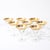 Dorothy Thorpe Set of 12 Mid-Century Modernist Gilt Rimmed Martini Glasses by Dorothy Thorpe For Sale - Image 4 of 18