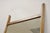 Vintage Mid Century Modern Sculpted Walnut Finial Modernist Wall Mirror For Sale - Image 4 of 11
