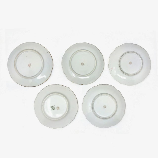 Early 20th Century Hand Painted Plates by Pickard - Set of 5 For Sale - Image 4 of 5