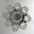 Metal Mid-Century Modern Murano Glass Chandelier by Mazzega, Italy, 1970s For Sale - Image 7 of 8
