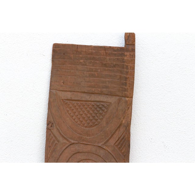 African Antique Lunar Meridian African Granary Door For Sale - Image 3 of 6