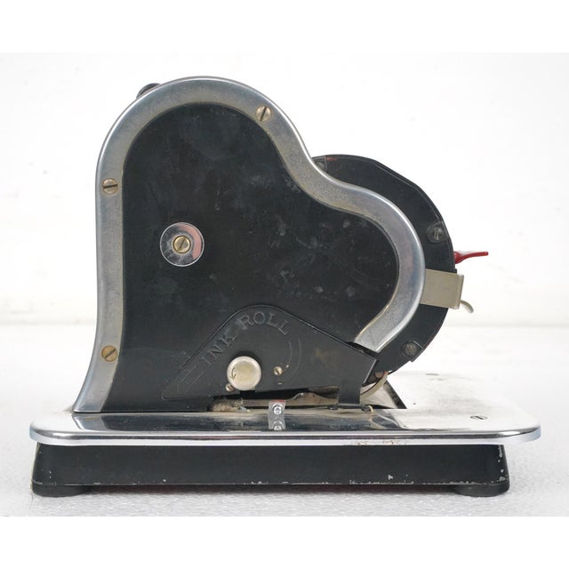 Black Vintage Mechanical F & E Check Protecter For Sale - Image 8 of 11