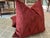 Mid-Century Modern Oscar De La Renta for Lee Jofa “Holland Flamestich in Cranberry Red” 22" Pillows- A Pair For Sale - Image 3 of 3