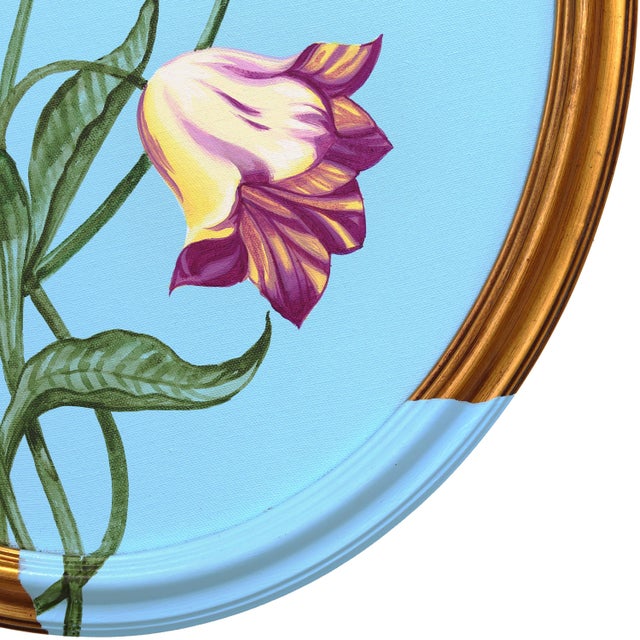 2020s Petals in Reverie II - Framed Botanical Flowers Still Life Acrylic Painting by Carlos Gamez De Francisco For Sale - Image 5 of 9