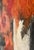 Mid 20th C. Color Saturated Mixed Media Abstract Floral Still Life on Fibrous Hand Made Paper c.1970 For Sale - Image 4 of 12