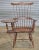 Store Item: D.R. DIMES Windsor Style Desk Writing Arm High Back Chair Bench Made New Hampshire Description: Chair features...