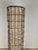 Cream Rattan and Fabric Floor Lamp, 1950s For Sale - Image 8 of 10