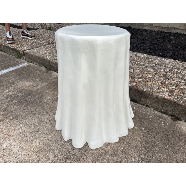 Sculptural Papier-Mâché Draped Table For Sale - Image 9 of 11