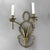 Pair of French Louis XV Laurel Wreath Bronze Double Candle Electric Wall Sconces C1900 For Sale - Image 6 of 12