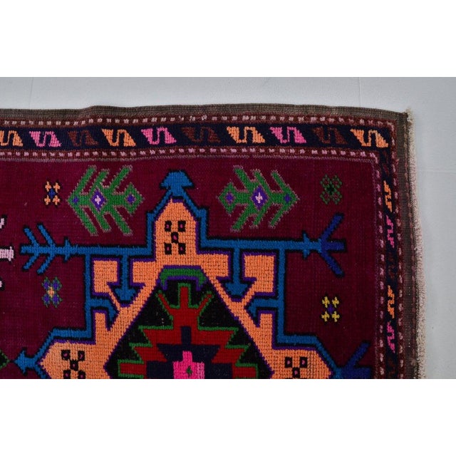Turkish Vintage Antique Hallway Runner Rug For Sale - Image 3 of 10